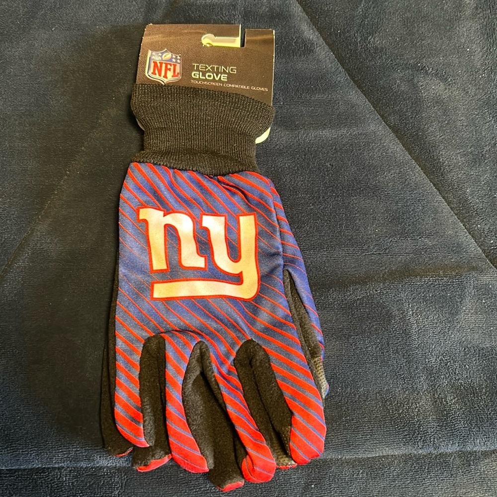 NY GIANTS TEXTING GLOVES NWT
